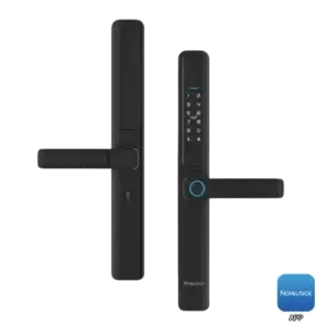 Novalock NDM AL-953 smart lock, perfectly for aluminum mesh door lock with advanced biometric security and multiple access options.